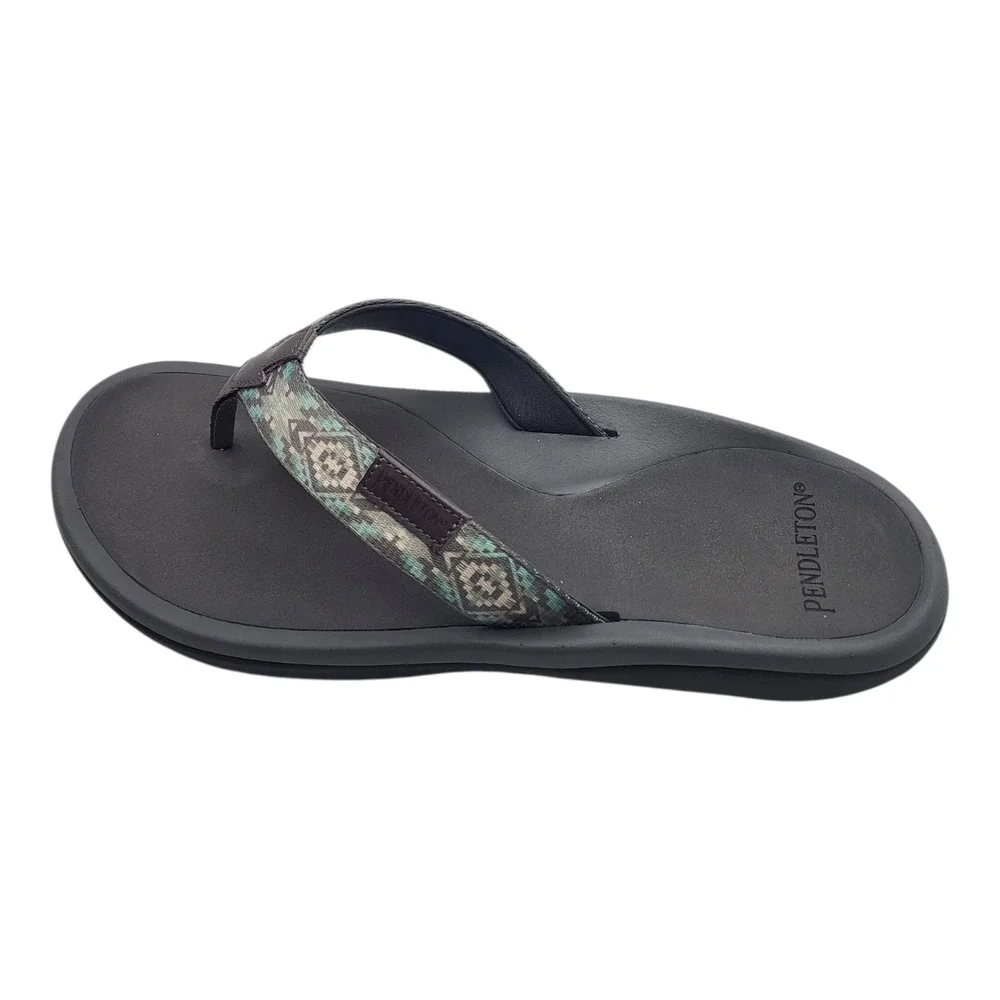 Pendleton Men's Carico Pattern Flip Flops Sandals Casual Comfort Slides